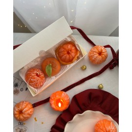 Mandarina set - 3 sveće (poklon pakovanje)