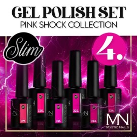  Gel Lak Set 04 - Pink Shock collection (HEMA-free) - 6 pcs x 6 ml