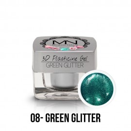 3D Plastelin Gel - 08 - Green Glitter - 3,5g