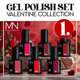  Gel Lak Set 01 - Valentine collection (HEMA&TPO-free) - 6 pcs x 6ml