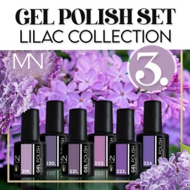  Gel Lak Set 03 - Lilac collection (TPO-free) - 6 pcs x 6ml