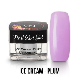 UV Painting Nail Art Gel - Ice Cream - Plum - 4g