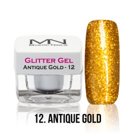 Glitter Gel - no.12. - Antique Gold - 4g