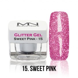 Glitter Gel - no.15. - Sweet Pink - 4g