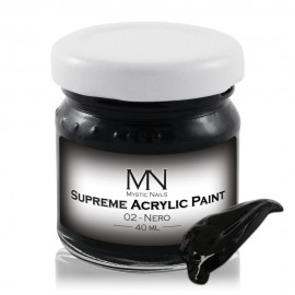 Supreme Akrilna boja - no.02. Nero - 40 ml