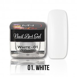 UV Painting Nail Art Gel - 01 - White - 4g