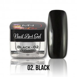 UV Painting Nail Art Gel - 02 - Black - 4g
