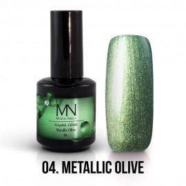 Gel Lak Metallic no.04. - Metallic Olive 12 ml