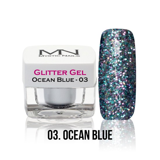 Glitter Gel - no.03. - Ocean Blue - 4g