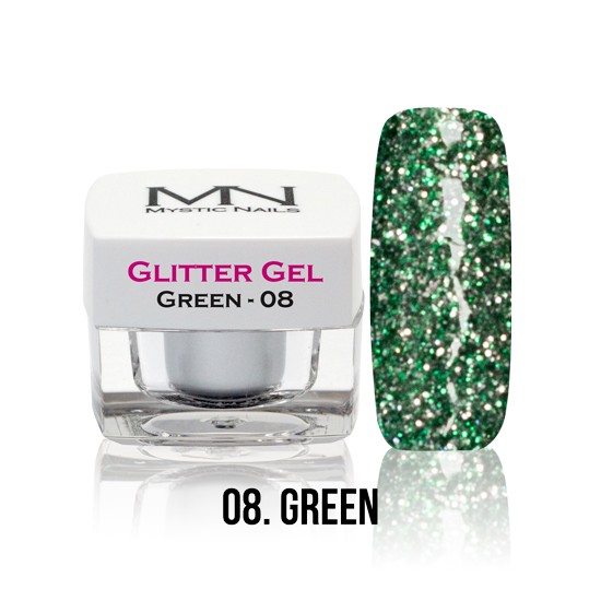 Glitter Gel - no.08. - Green - 4g