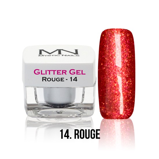 Glitter Gel - no.14. - Rouge - 4g